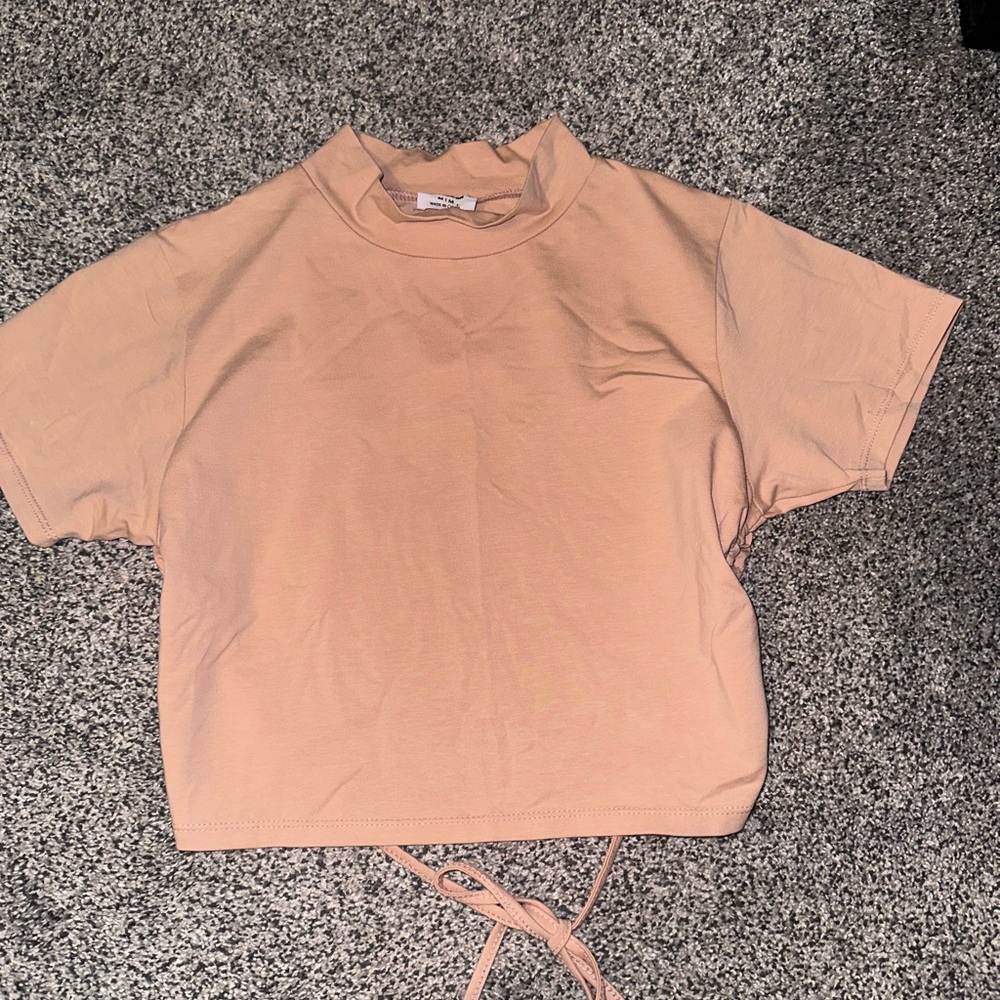 Cotton On Sandy Pink Mock Neck Top